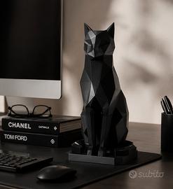 statua Gatto low poly