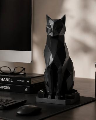 statua Gatto low poly
