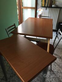 Tavolo cucina allungabile 130X80 +45