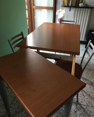 Tavolo cucina allungabile 130X80 +45