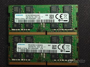 32Gb (2x16Gb) Samsung DDR4 Sodimm 2666Mhz