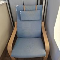 poltrona azzurra  poang ritiro  Belluno