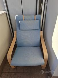 poltrona azzurra  poang ritiro  Belluno