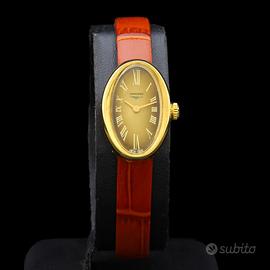 Longines lady 70s very rare form 18 kt gold 8404
