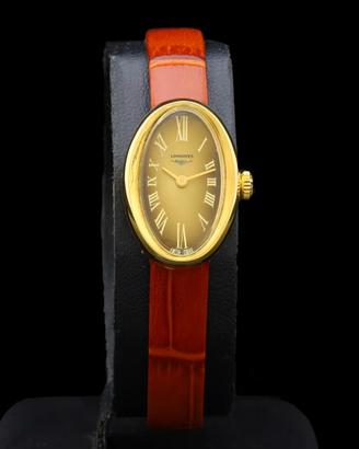 Longines lady 70s very rare form 18 kt gold 8404