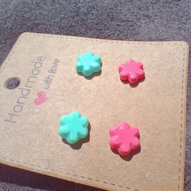 NUOVO coppia orecchini fiore 