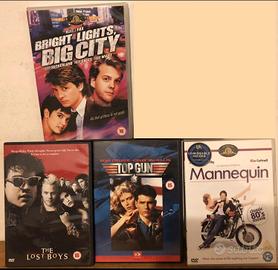 5 DVD film (Top Gun, Ragazzi Perduti, Mannequin..)