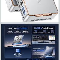 NiPoGi H2 Mini PC, 14th Gen Ιntel Core i5-14 32 GB