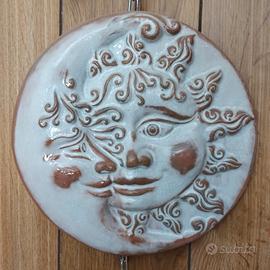 Decorazione Sole/Luna in ceramica 25cm