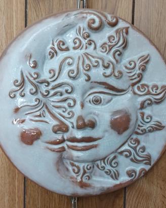 Decorazione Sole/Luna in ceramica 25cm
