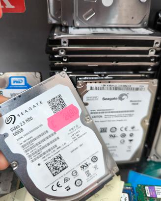 Hard Disk 500 Gb 2.5" Ricondizionati