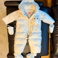 Tutina invernale bianca-IL GUFO 6 mesi. Perfetta