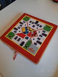 Sevi, set villaggio, gioco di legno vintage