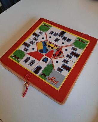 Sevi, set villaggio, gioco di legno vintage