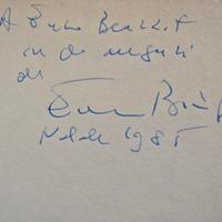 AUTOGRAFO Enzo BIAGI DEDICA a Enzo BEARZOT - RARO