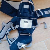 Marsupio con seggiolino posteriore e anteriore