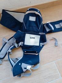 Marsupio con seggiolino posteriore e anteriore