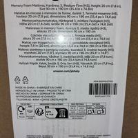 Materasso Memory 190 x 90