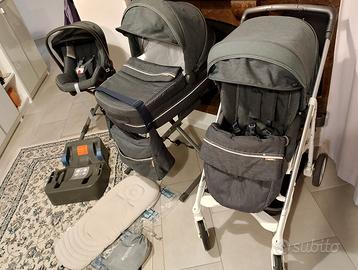 Trio Inglesina COMPLETO come NUOVO +Base+ stand up