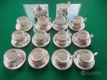 Royal Albert Flower of the Month servizio tè compl