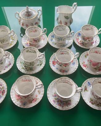 Royal Albert Flower of the Month servizio tè compl