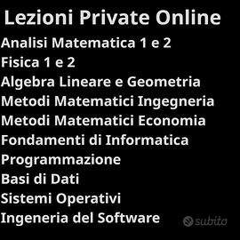Lezioni Private Online