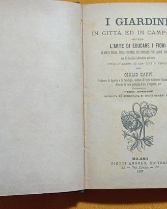 I GIARDINI IN CITTA' ED IN CAMPAGNA Carpi 1887