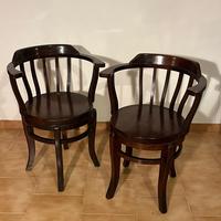 Coppia sedie stile marina. Seduta rotante