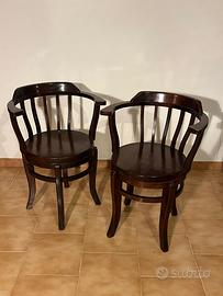 Coppia sedie stile marina. Seduta rotante