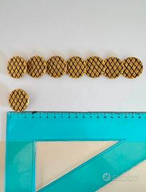 Bottoni vintage oro antichizzato intreccio