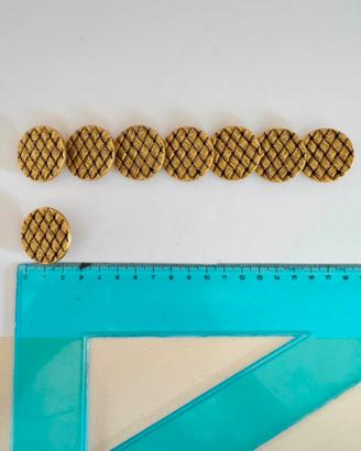 Bottoni vintage oro antichizzato intreccio