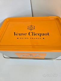 secchiello ghiaccio Veuve Clicquot metallo 