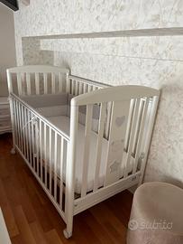 lettino più materasso 