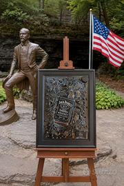 Quadro con bottiglia di Jack Daniel's.