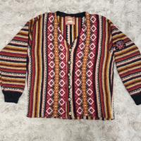 Cardigan Foxhound vintage multicolor jacquard M/L