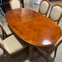 Tavolo anni 70 con N. 6 sedie