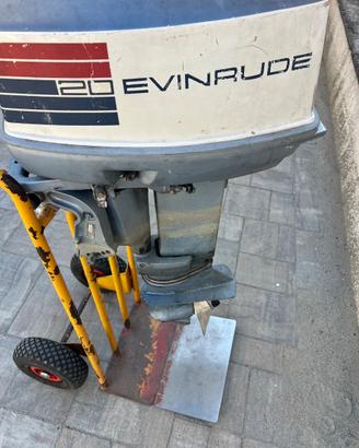 Vndo fuoribordo evinrude 20 cv piede corto