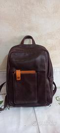 zaino piquadro marrone in pelle 