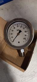 Manometro 0-100 bar attacco 1/2” GAS