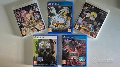 5 giochi PS3 PS4 PS5 – Naruto, One Piece, COD