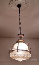 lampadario ottone