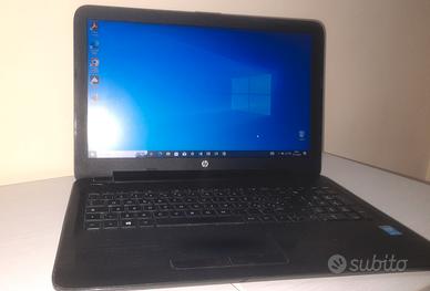 HP 15.6" slim Intel 5005 8gb SSD batteria nuova 