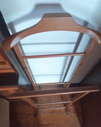 Servomuto: Ometto doppio in legno con ruote 