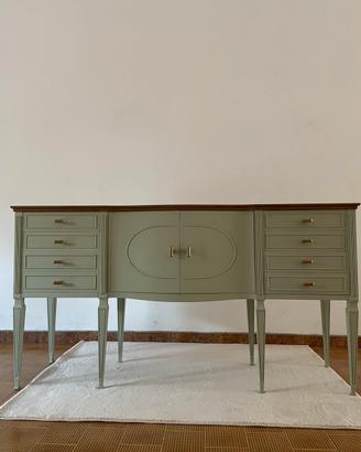 Credenza bassa,madia verde salvia