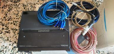 Subwoofer pioneer +amplificatore kenwood+cavi
