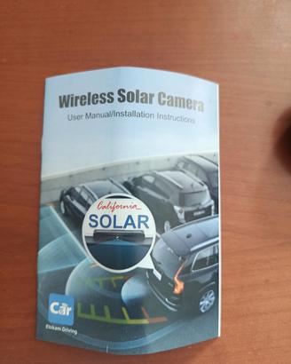 Telecamera posteriore solare WiFi