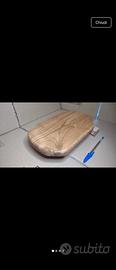 sottopentola in legno di castagno 29x17cm nuovo