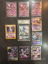 🧬Lotto 10 carte Pokémon Mewtwo 🇮🇹🇯🇵🇵🇹🇨🇳