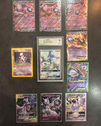 🧬Lotto 10 carte Pokémon Mewtwo 🇮🇹🇯🇵🇵🇹🇨🇳