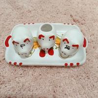 Set sale e pepe e stuzzicadenti a forma di maiali